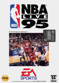 NBA Live 95 PAL Sega Mega Drive PAL box art